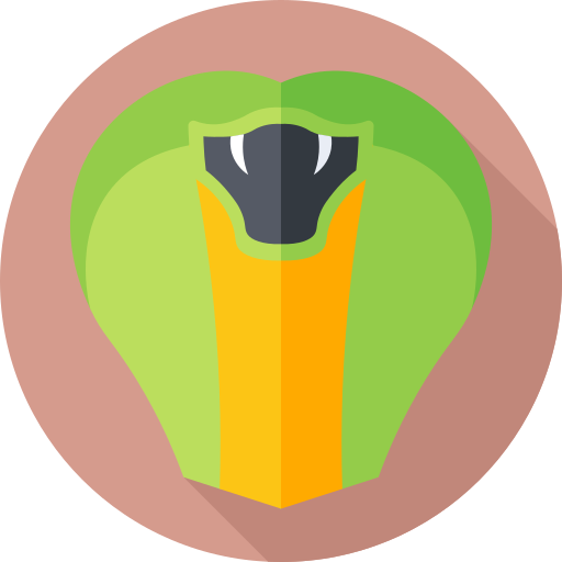 코브라 Flat Circular Flat icon