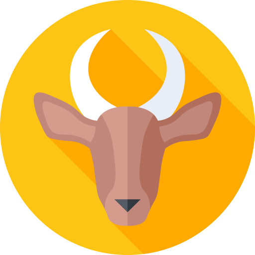 gazelle Flat Circular Flat icoon