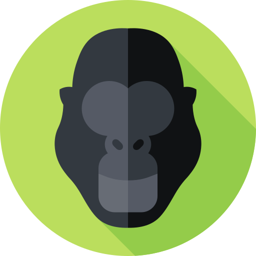 gorilla Flat Circular Flat icona