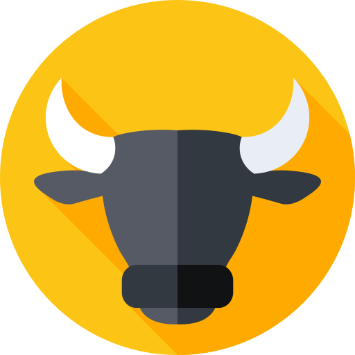 Bull Flat Circular Flat icon