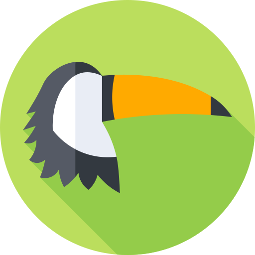 Toucan Flat Circular Flat icon