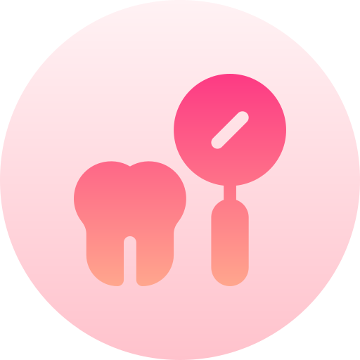 cure odontoiatriche Basic Gradient Circular icona