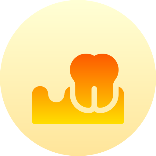 dientes Basic Gradient Circular icono