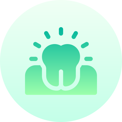 歯 Basic Gradient Circular icon
