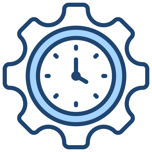 시간 관리 Generic Blue icon