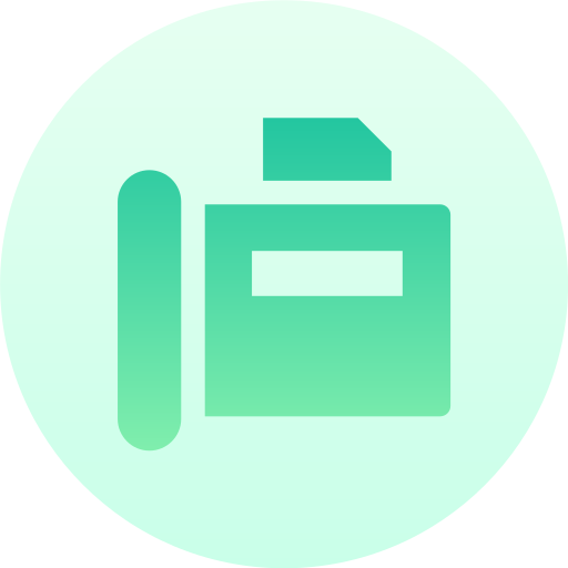 팩스 Generic Flat Gradient icon