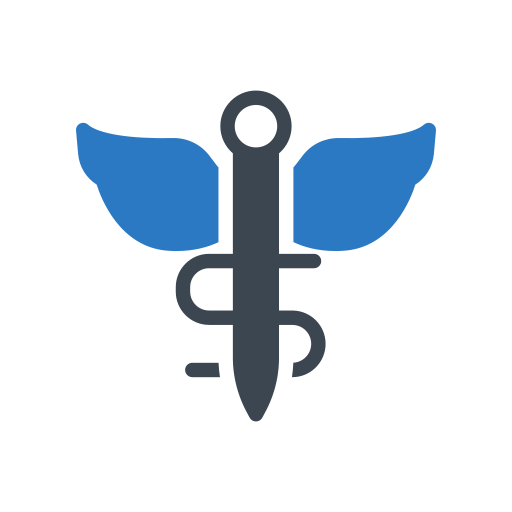 simbolo del caduceo Generic Blue icona