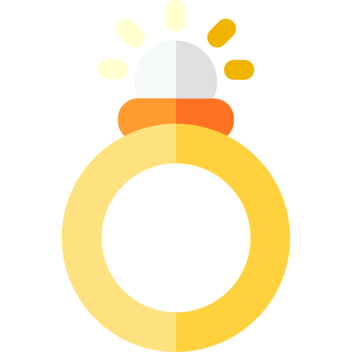 指輪 Basic Rounded Flat icon