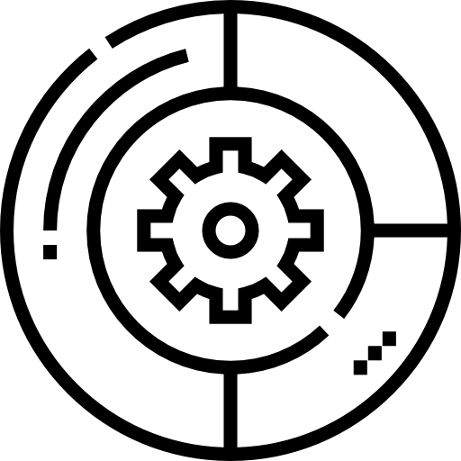 gráfico circular Detailed Straight Lineal icono