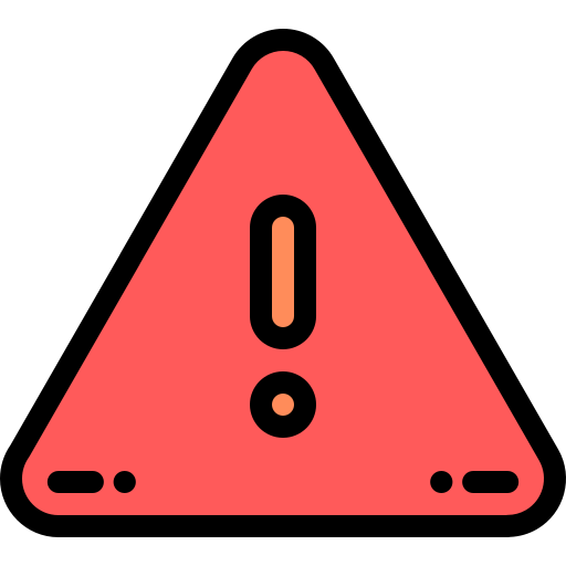 Warning Detailed Rounded Lineal color icon