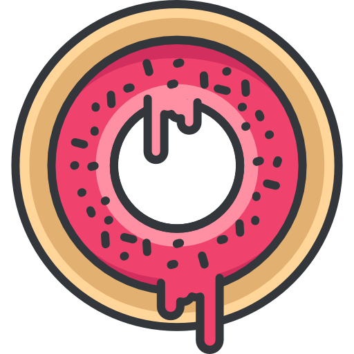 Doughnut Roundicons Premium Lineal Color icon