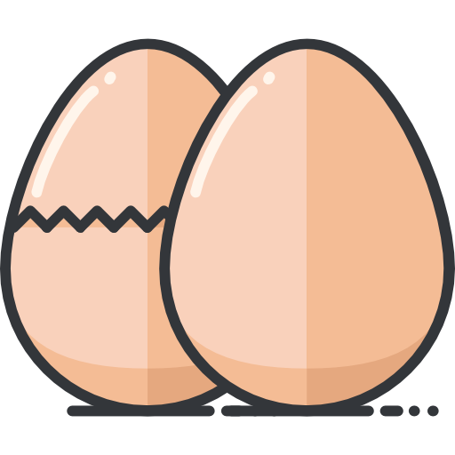 huevos Roundicons Premium Lineal Color icono
