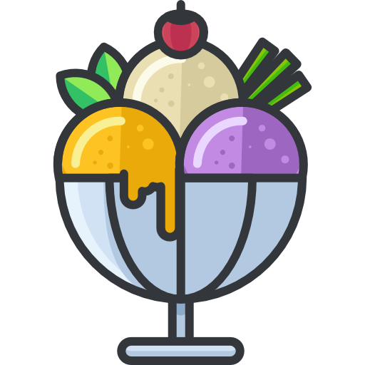 Ice cream Roundicons Premium Lineal Color icon