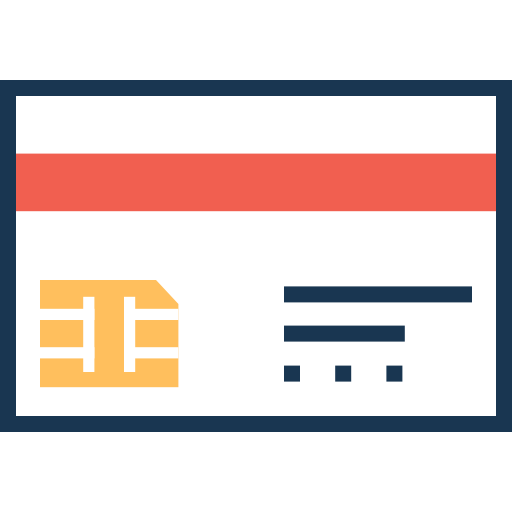 carta di credito Prosymbols Lineal Color icona
