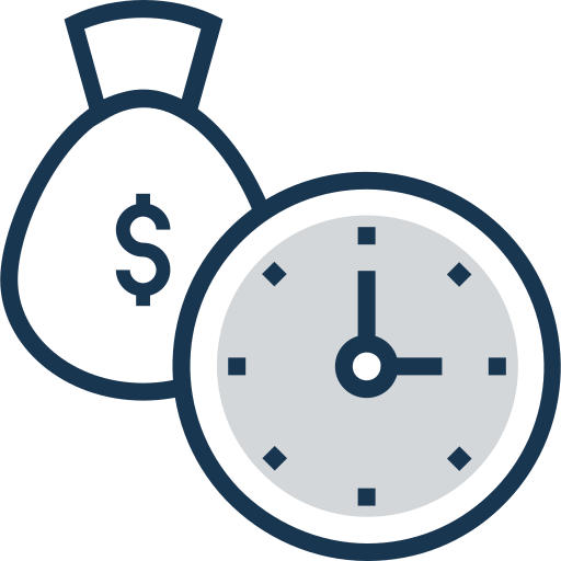 Время - деньги Prosymbols Lineal Color иконка