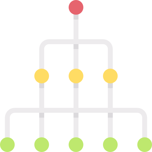struktura hierarchiczna Special Flat ikona