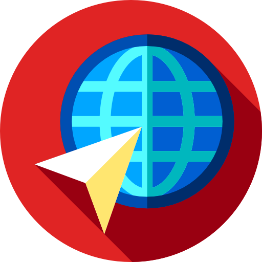 世界的に Flat Circular Flat icon