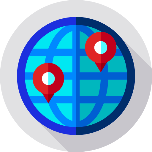 lokalizacje Flat Circular Flat ikona
