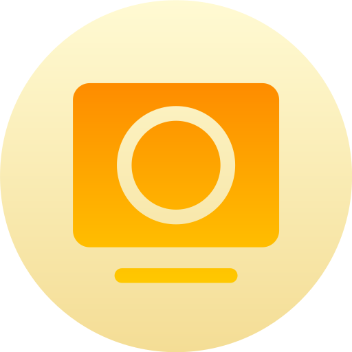 cámara web Generic Flat Gradient icono