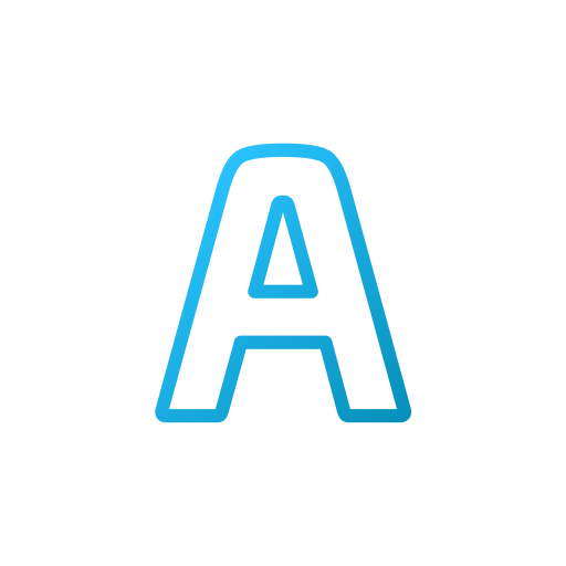 letter a Generic Gradient icoon
