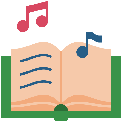 Музыкальная книга Generic Flat иконка