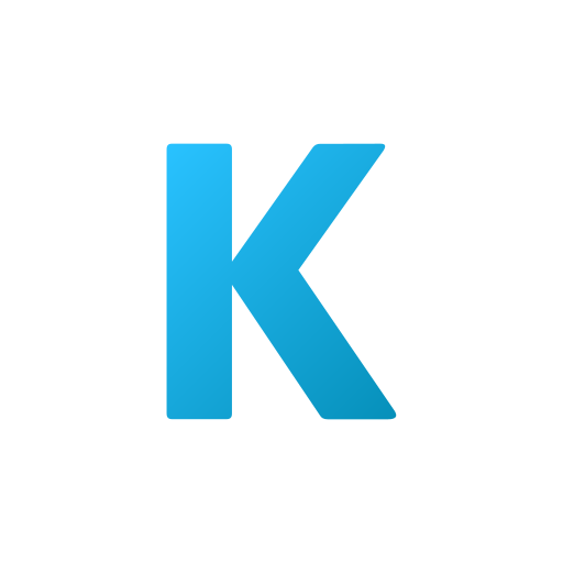 lettera k Generic Flat Gradient icona