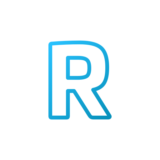 Letter r Generic Gradient icon