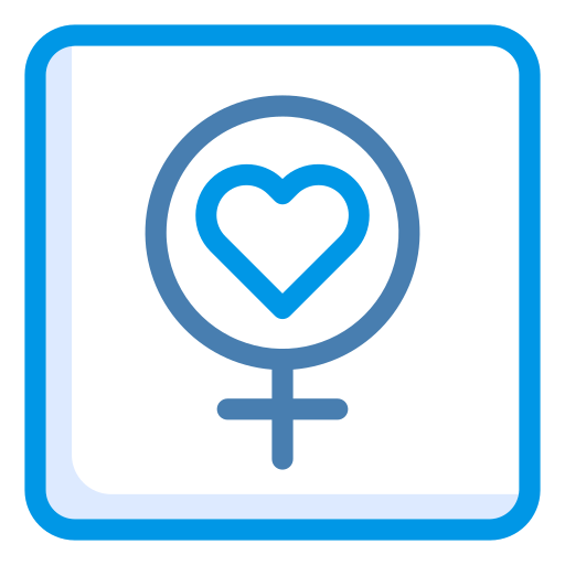女性 Generic Blue icon