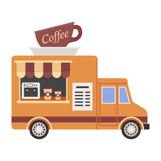 Coffee truck Generic Flat icon