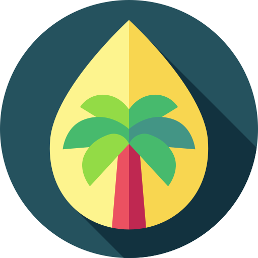 Palm oil Flat Circular Flat icon