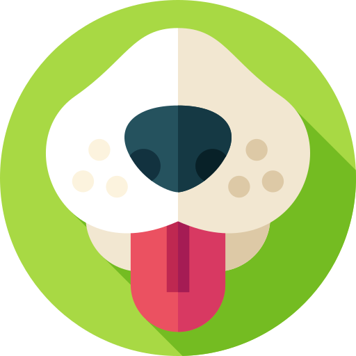 nariz de perro Flat Circular Flat icono