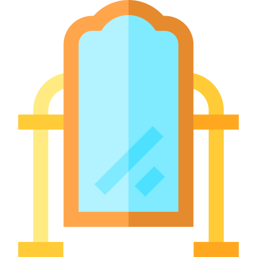spiegel Basic Straight Flat icoon