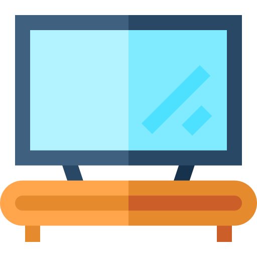 tv-tafel Basic Straight Flat icoon