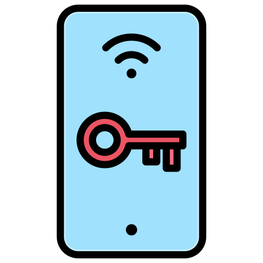 Smart key Generic Outline Color icon