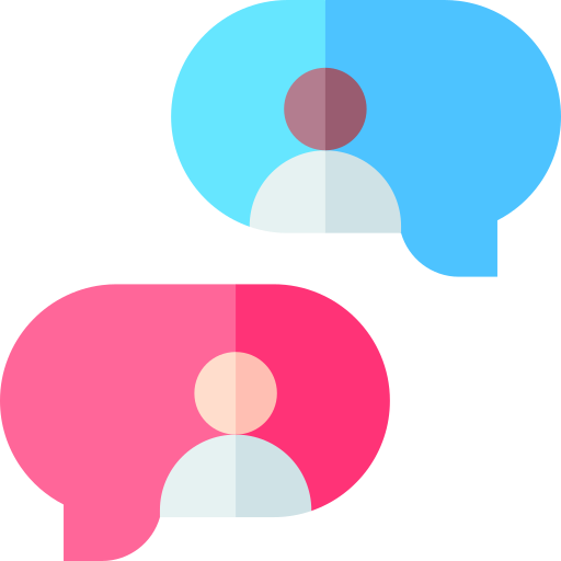 diálogo Basic Straight Flat icono