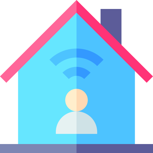 Work from home Basic Straight Flat icon