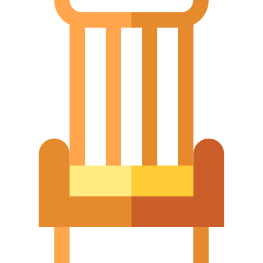 cadeira Basic Straight Flat Ícone