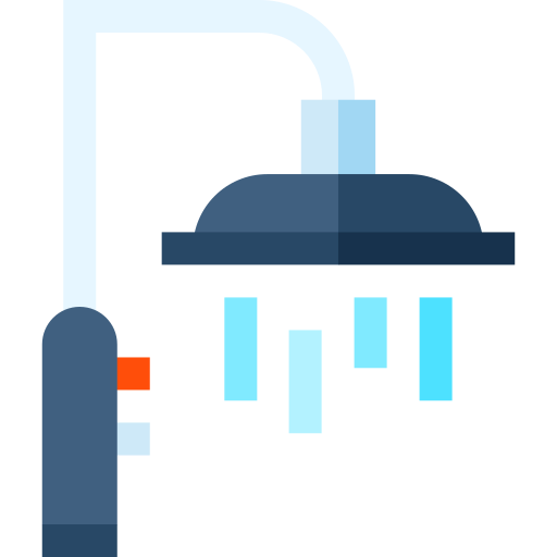 Shower Basic Straight Flat icon