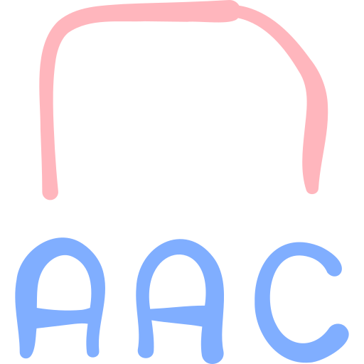 Aac file Basic Hand Drawn Color icon