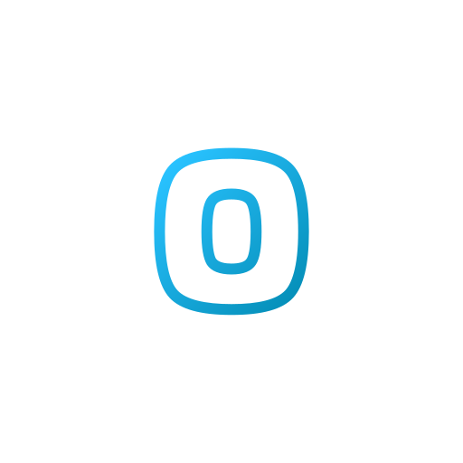 Letter o Generic Gradient icon