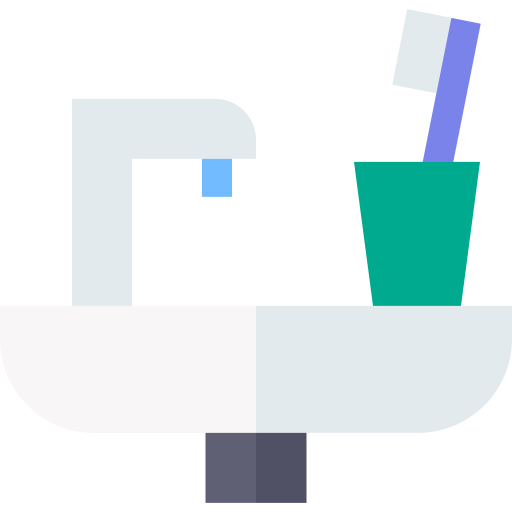 waschbecken Basic Straight Flat icon