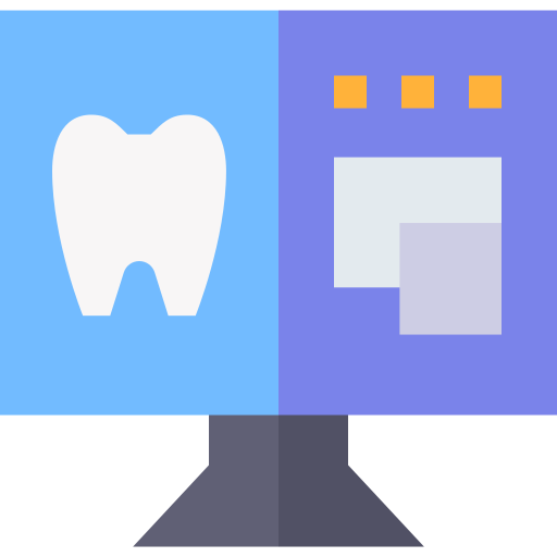 tandarts Basic Straight Flat icoon