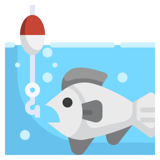 Рыбная ловля Generic Flat иконка