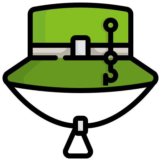 sombrero de pesca Generic Outline Color icono