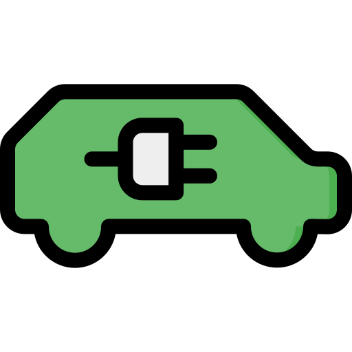 coche eléctrico Generic Outline Color icono