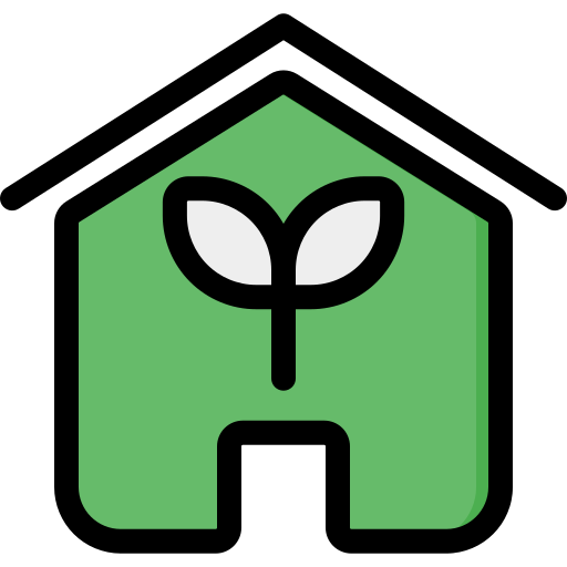 Зеленый дом Generic Outline Color иконка