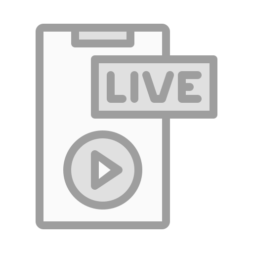 Live streaming Generic Grey icon
