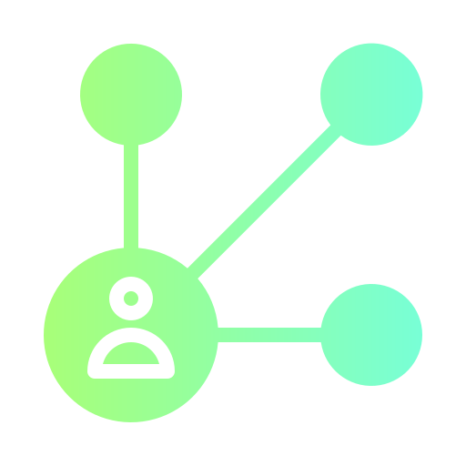 redes Generic Flat Gradient icono