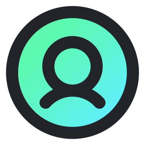 avatar Generic Outline Gradient icoon