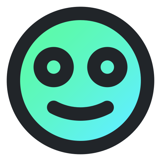 emoji Generic Outline Gradient icoon